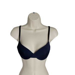 34C Isaac Mizrahi New York Padded Bra ~ Blue ~ Adjustable Straps ~ Underwired